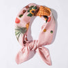 36x36 silk scarf designed in hawaii with a tropical fruit photo
