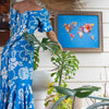 mokulua island sunrise lola pilar hawaii artwork designed in hawaii made in hawaii artist opihi shell kahili ginger pincushion protea aloha shirt aloha friday collection hawaiian muumuu dress