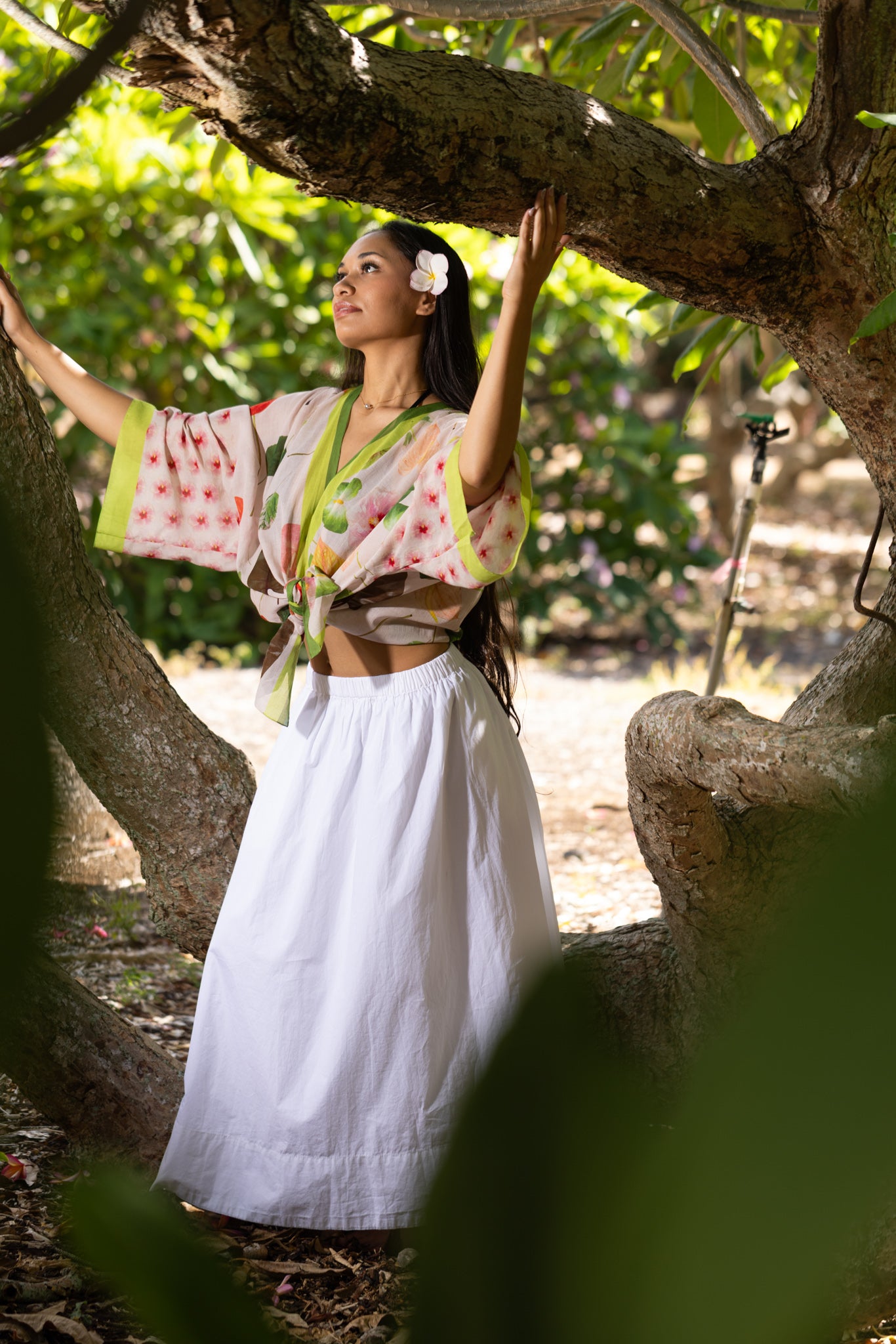 Pualani - Kimono Top - White
