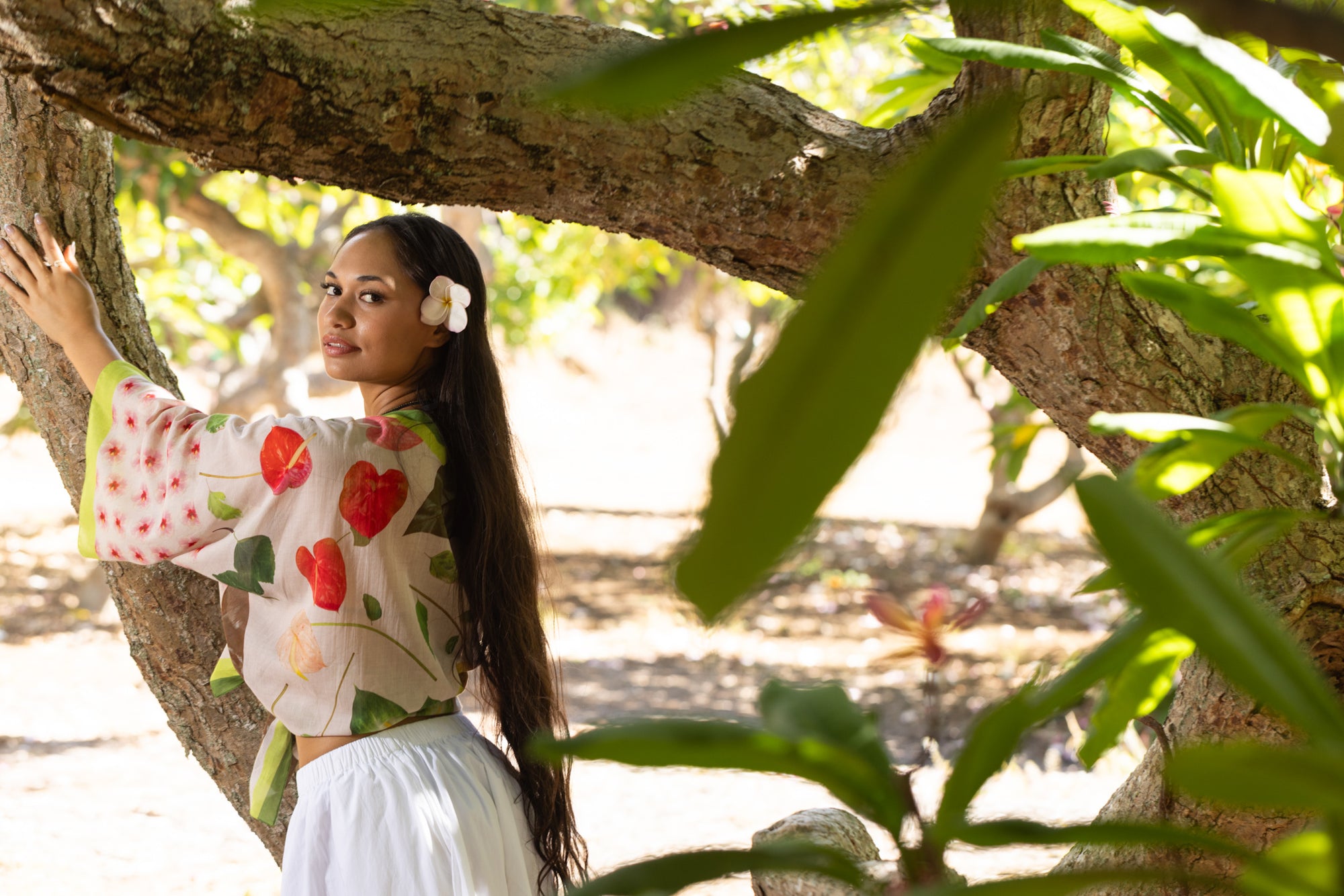 Pualani - Kimono Top - White