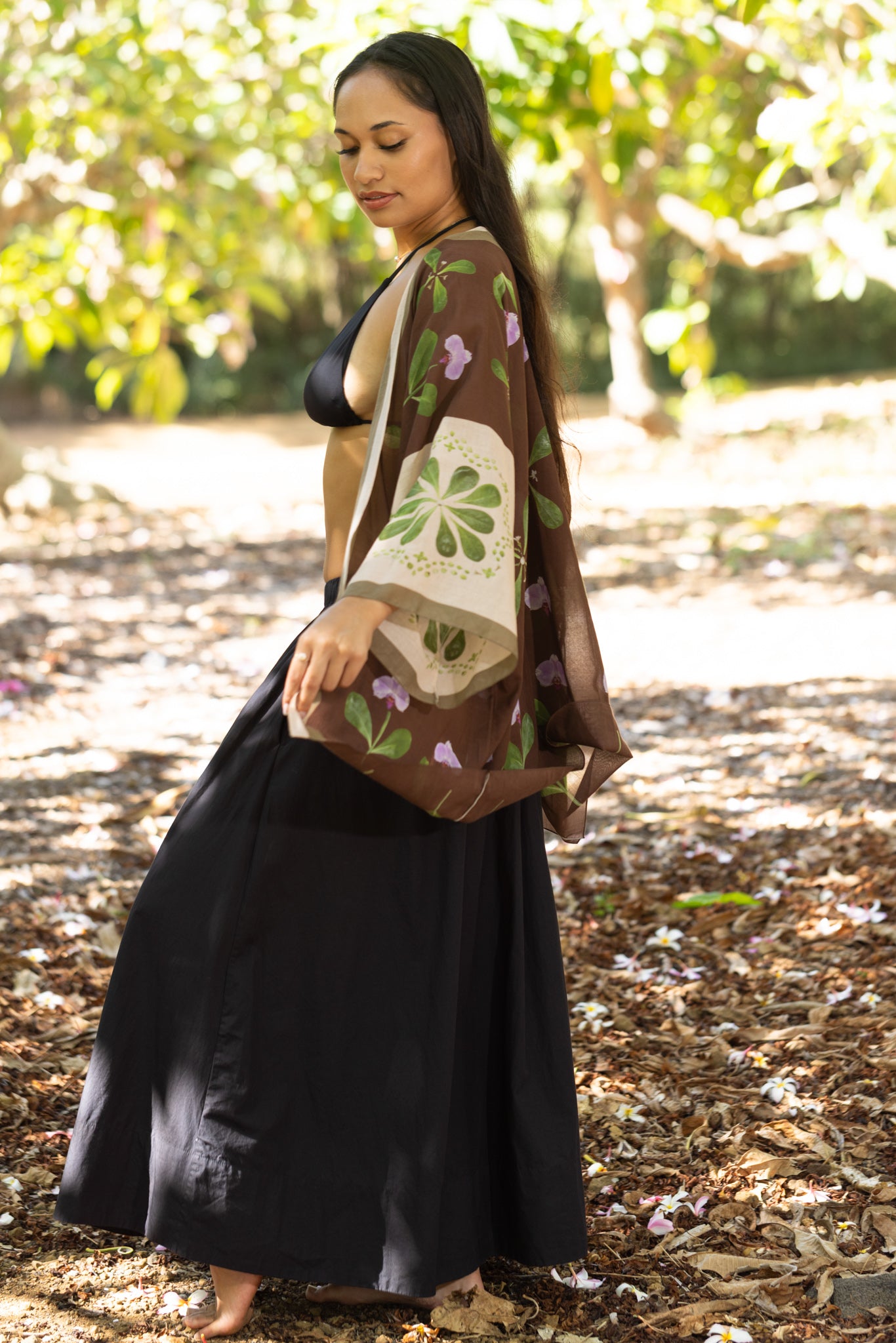 Violet Tide - Kimono Top - Neutral