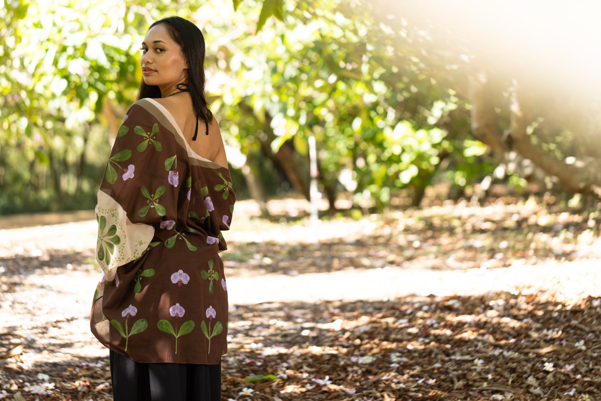 Violet Tide - Kimono Top - Neutral