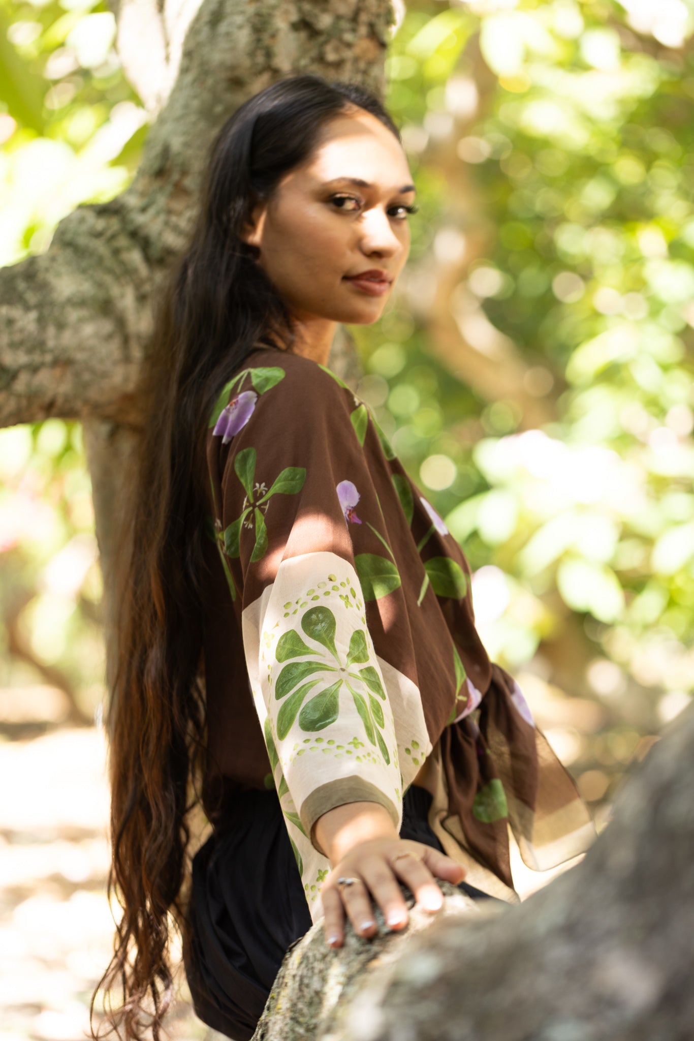 Violet Tide - Kimono Top - Neutral
