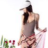 Hawaiian Sun Wide Brim Canvas Visor - Cloud