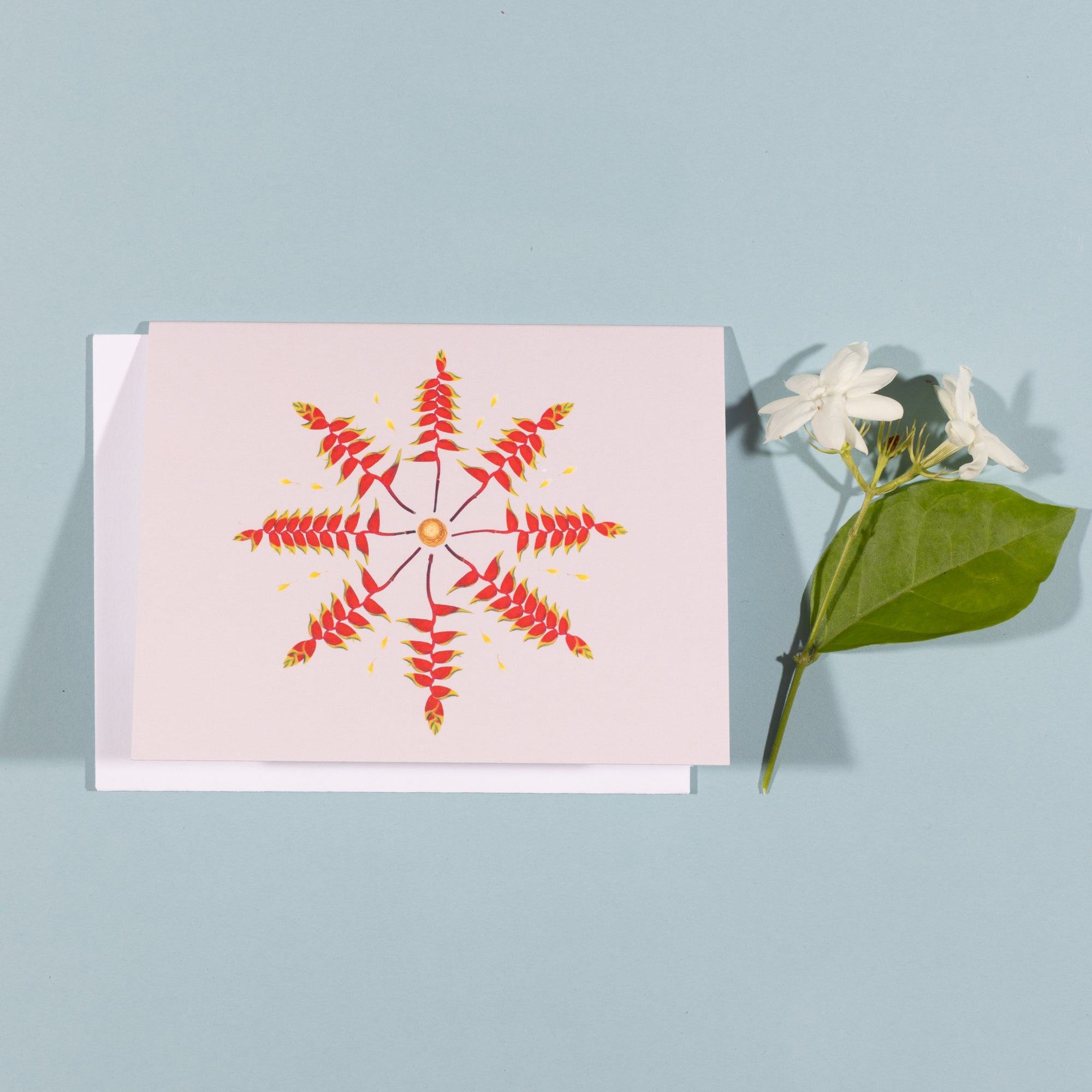 Hanging Heliconia - Single Note Card