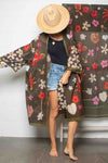 TropiCool - Moss Green - Cotton Kimono Robe