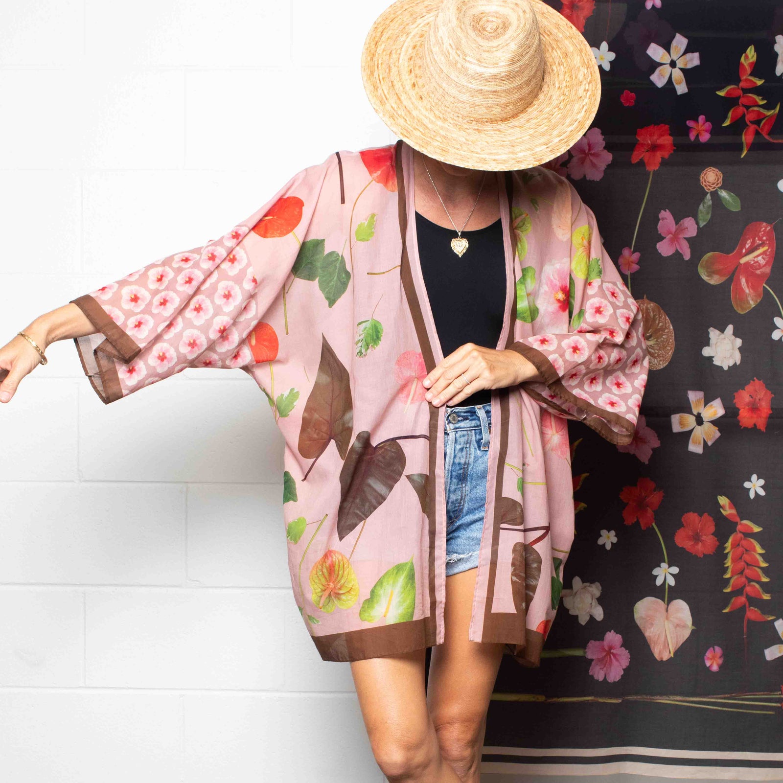 Kimono Top - Pualani - Pink