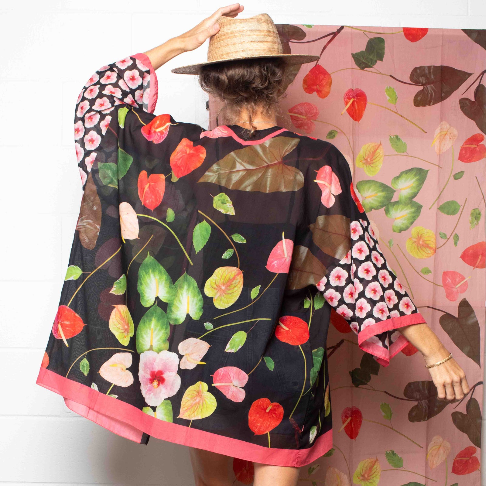 Kimono Top - Pualani - Black