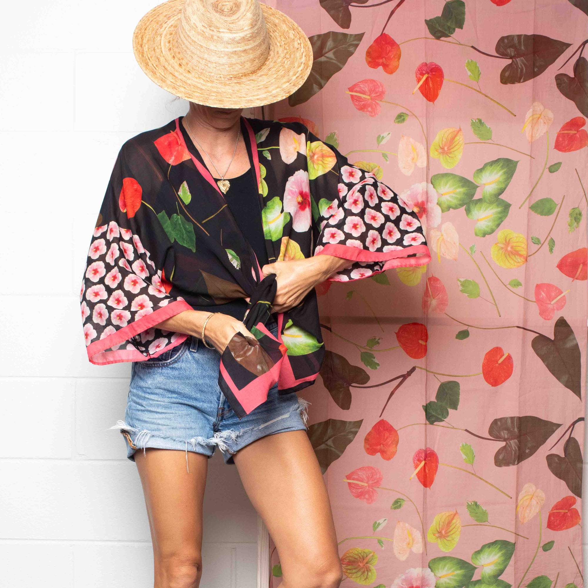 Kimono Top - Pualani - Black