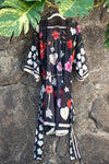 TropiCool - Black - Cotton Kimono Robe