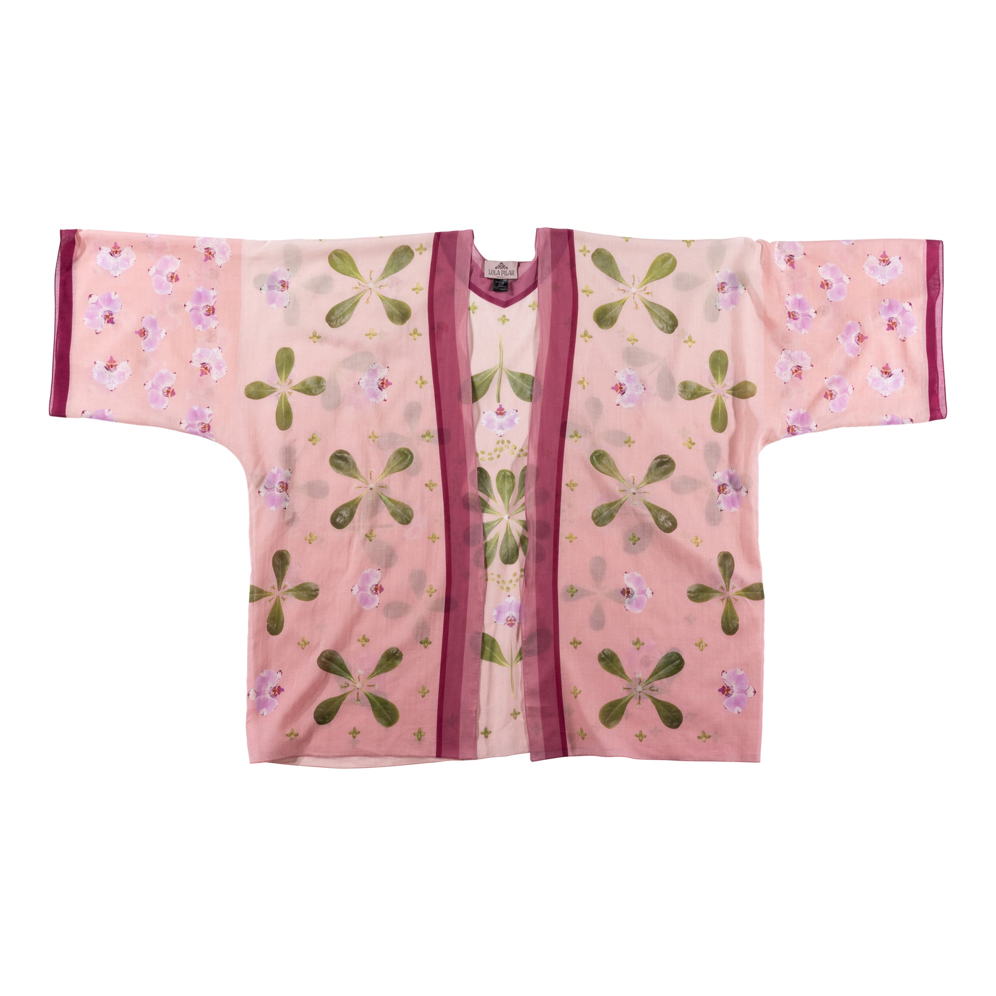 Violet Tide Kimono Top — Pink