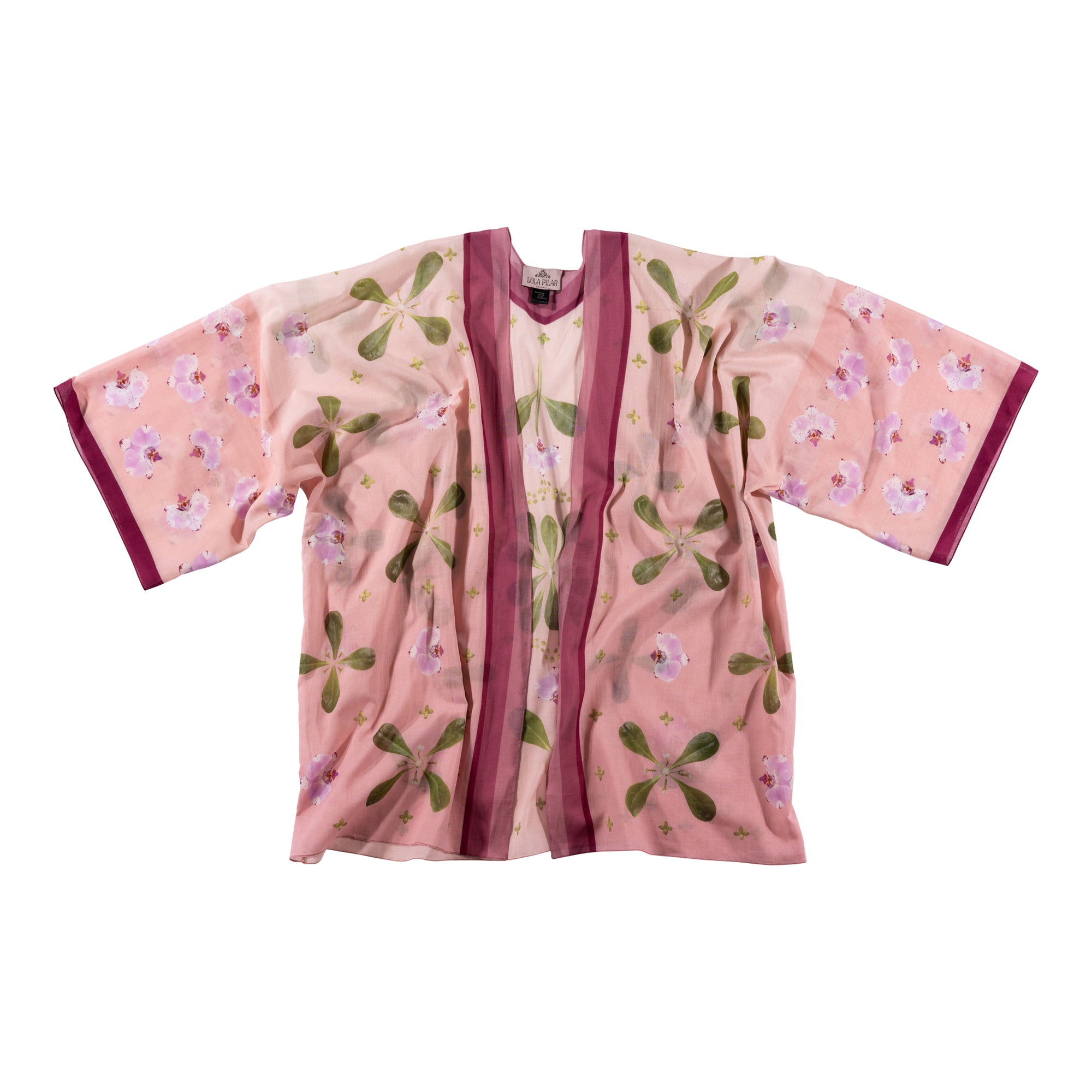 Violet Tide Kimono Top — Pink