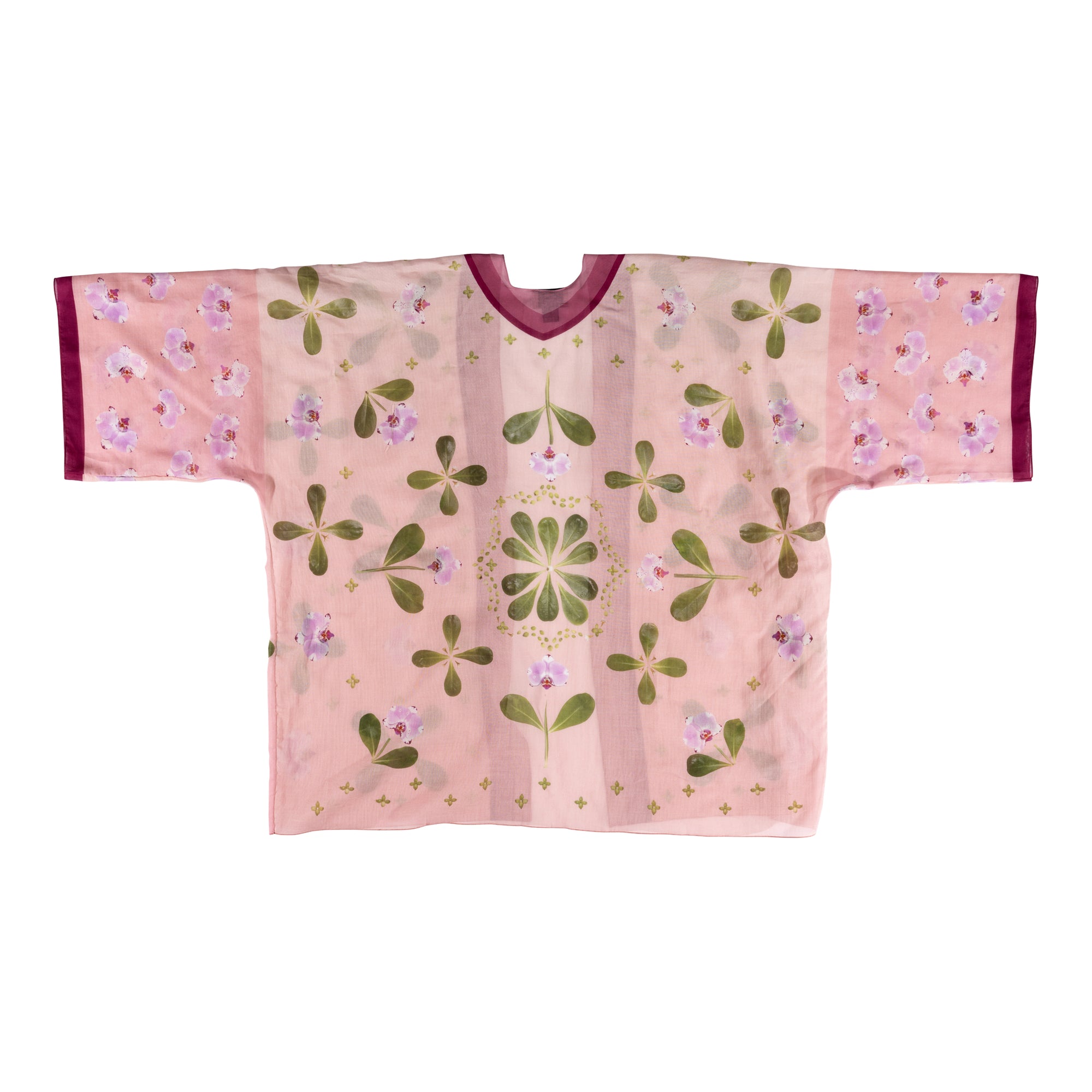 Violet Tide Kimono Top — Pink