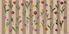 Tulips N&#39; A Dahlia - Beige / Grey Stripes