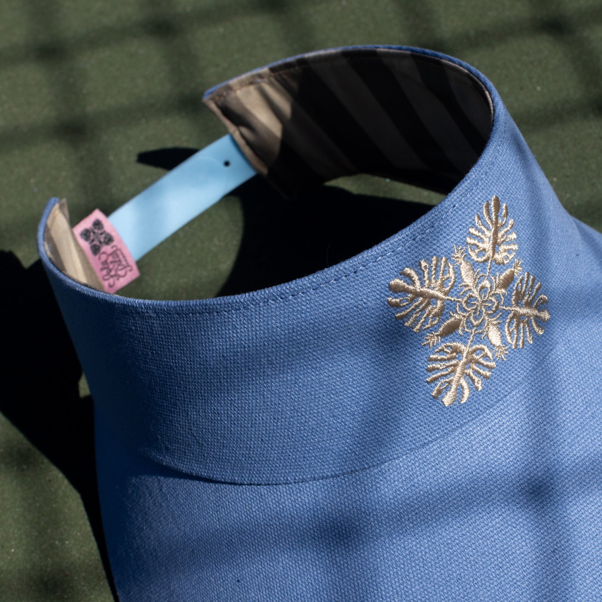 Hawaiian Sun Wide Brim Canvas Visor | Sky