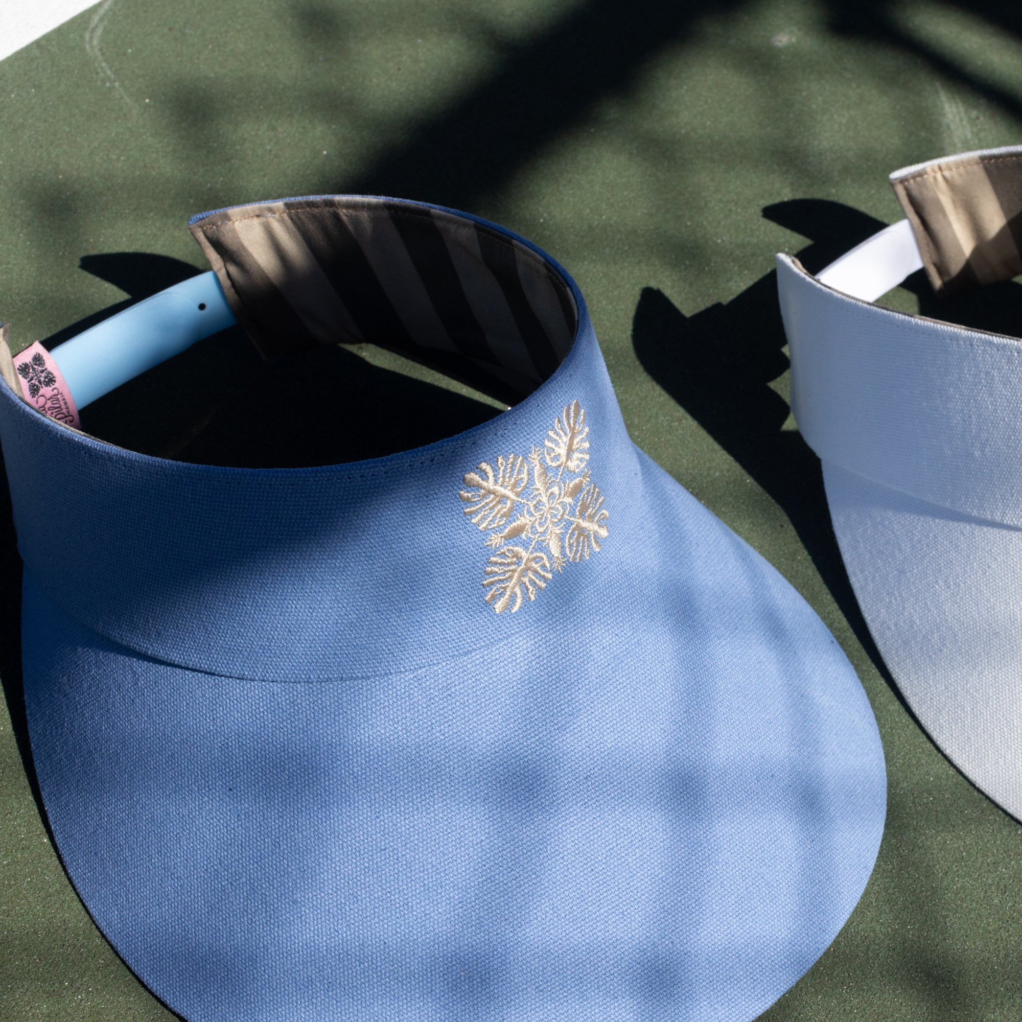 Hawaiian Sun Wide Brim Canvas Visor | Sky