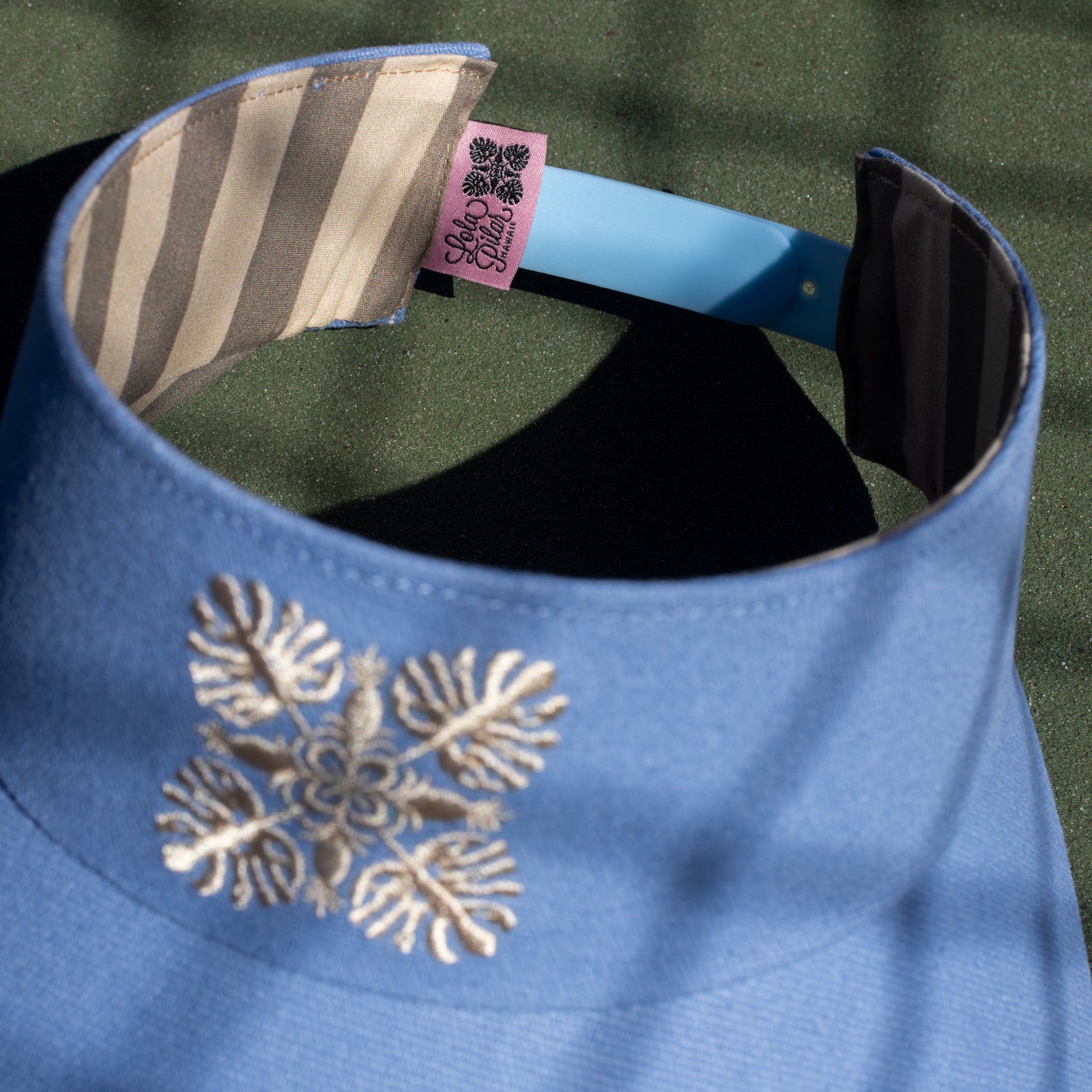 Hawaiian Sun Wide Brim Canvas Visor | Sky