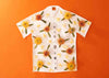 mokulua island sunrise lola pilar hawaii artwork designed in hawaii made in hawaii artist opihi shell kahili ginger pincushion protea aloha shirt aloha friday collection