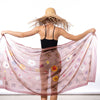haute couture lola pilar hawaii pareo sarong hau flowers hibiscus plumeria designed in hawaii made in italy 100% cotton wrap shawl scarf beach coverup
