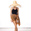 haute couture lola pilar hawaii pareo sarong hau flowers hibiscus plumeria designed in hawaii made in italy 100% cotton wrap shawl scarf beach coverup