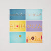 Hello postcards different language postcard 6 pack aloha konichiwa hola hello bonjour hi