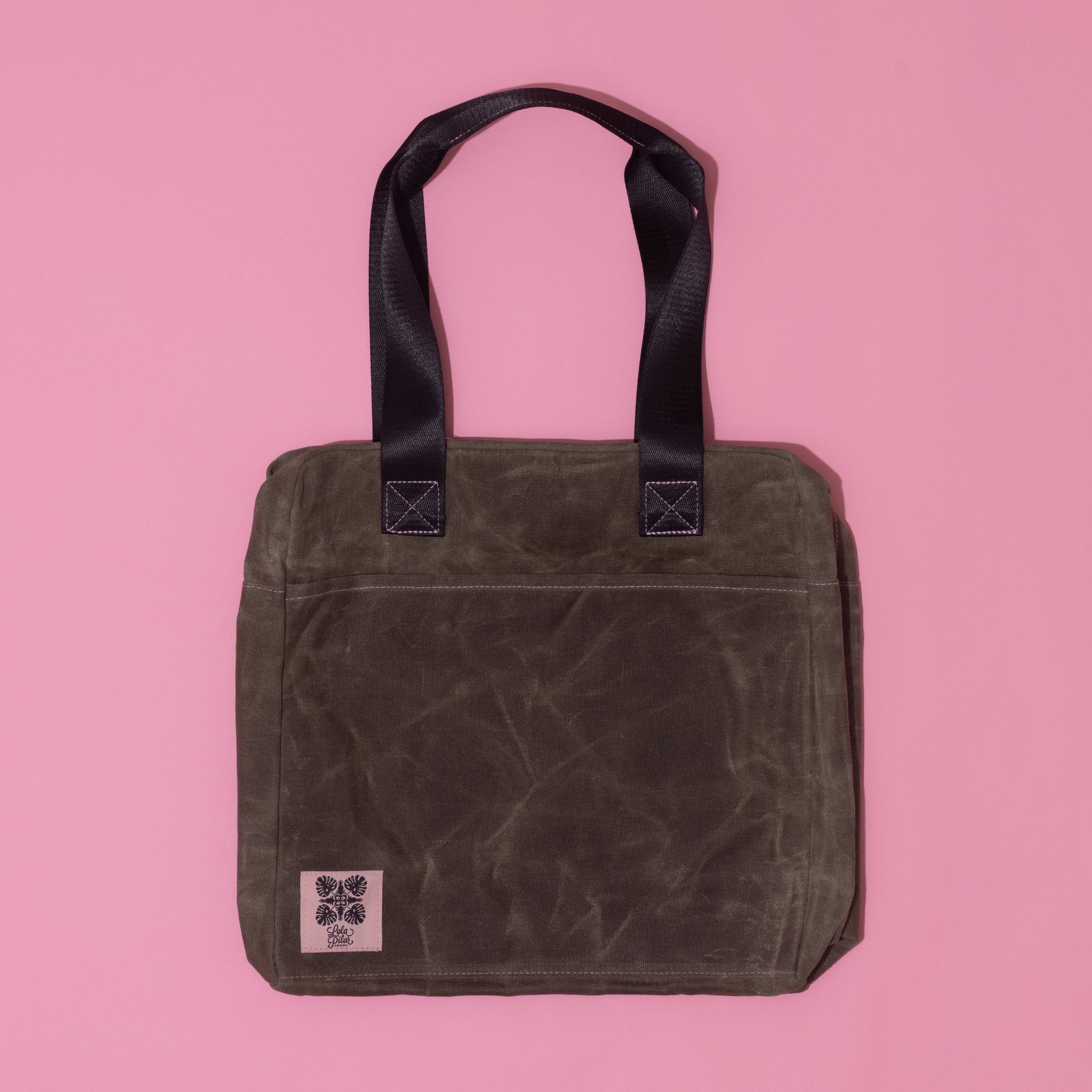 La Fleur Noire - Waxed Canvas Tote
