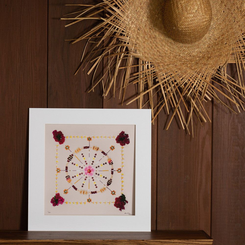 symmetrical quilt design photograph made and designed in hawaii