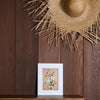 nude background with tropical hawaii plants