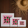 pink bombax hawaiian art quilt design