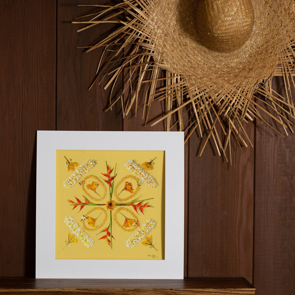 large 16x16 hawaiian artwork photo