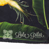 pineapple and lola pilar hawaii logo on silk twill scarf