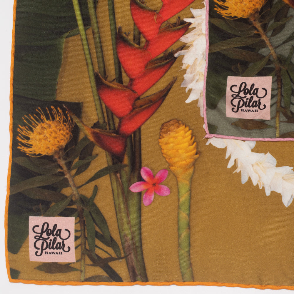 hawaiian island silk twill scarf lola pilar hawaii