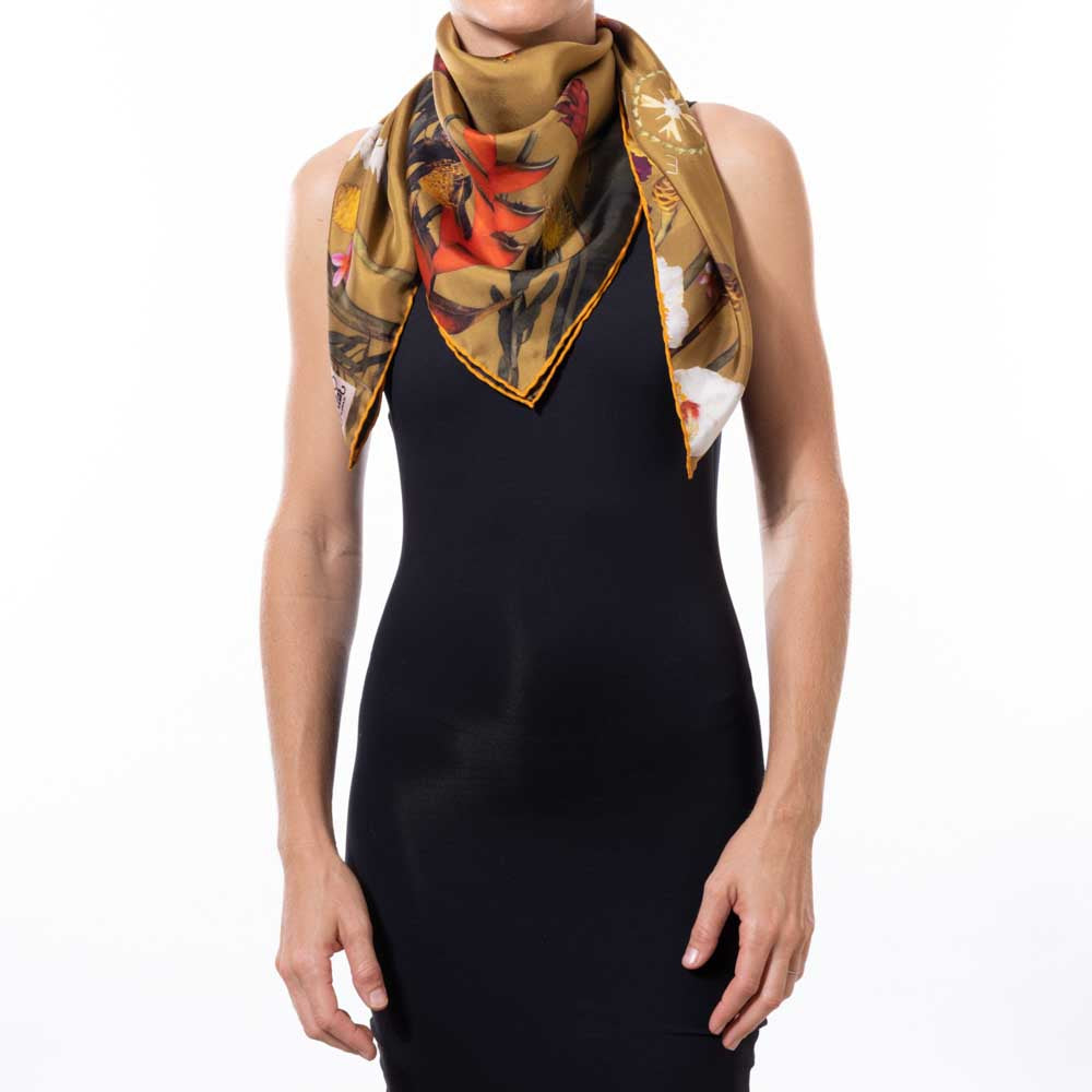 hawaiian island silk twill scarf lola pilar hawaii
