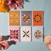hawaiian floral 6-pack of postcards